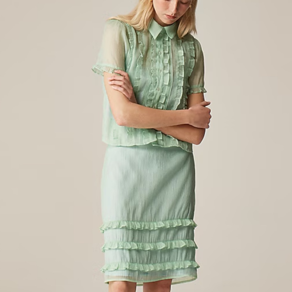 JCrew top and skirt set